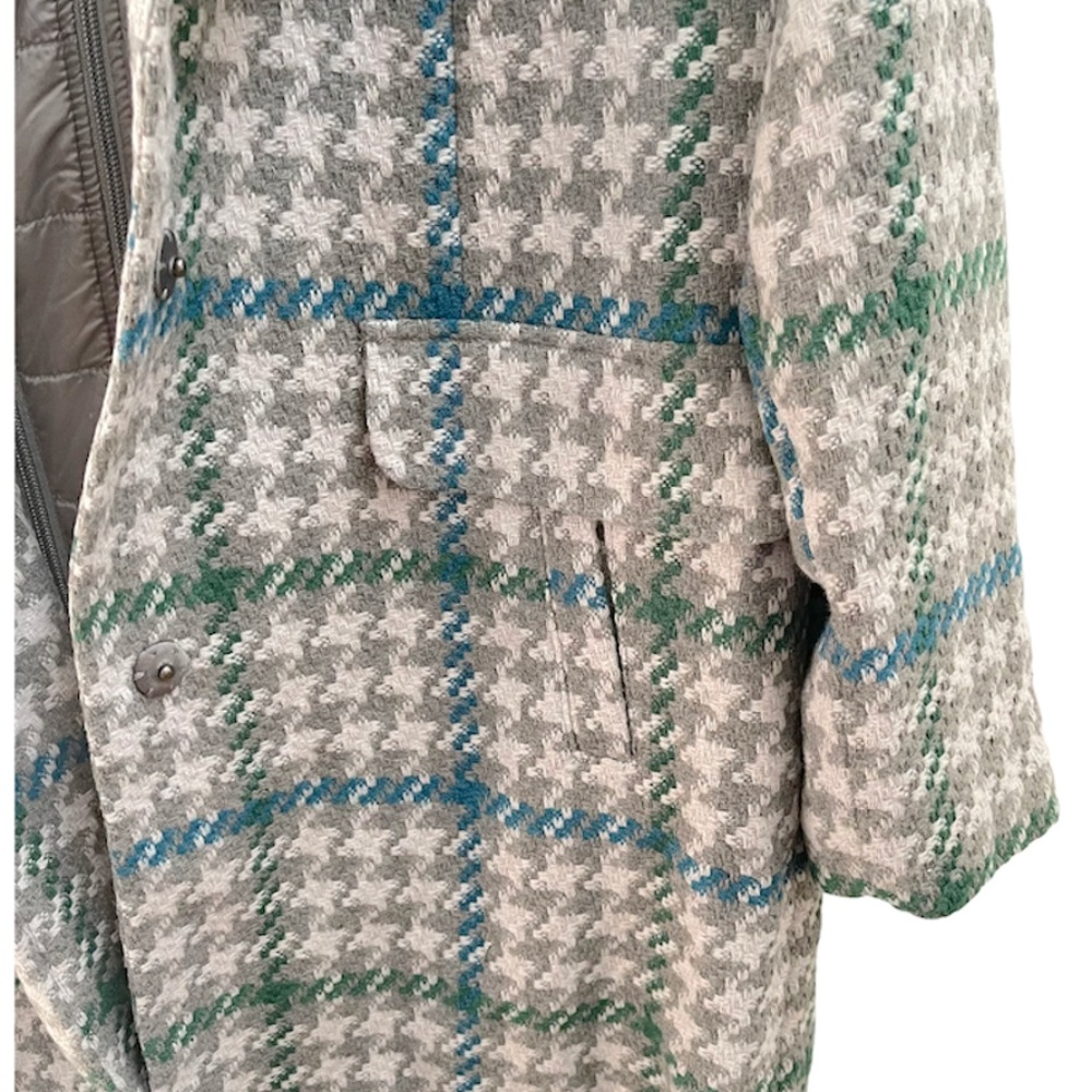 Isaac Mizrahi Houndstooth Coat SZ 12 - Picture 14 of 16